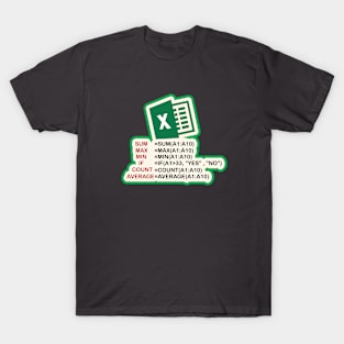 Microsoft excel t shirt sales